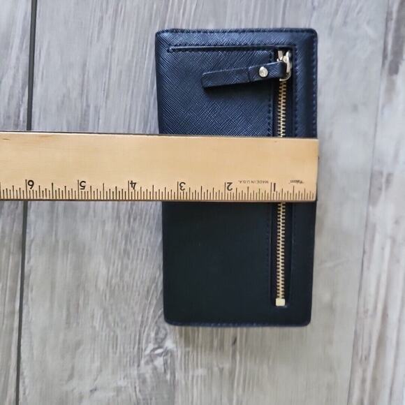 Kate Spade New York Laurel Way Jeweled Small Hadlee Handbag + Wallet Black EUC - Picture 14 of 16